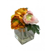 FLOWERS-FAKE-BOUQUET-W/VASE