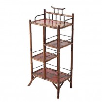SHELF-BAMBOO-4 TIER-CHINOISERI