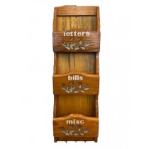 RACK-WOOD, LETTERS/BILLS/ETC..