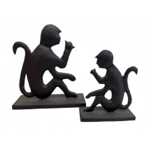 FIGURINE-SETOF2-MONKEY RUSTY M