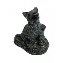 FIGUREINE-6"-WOLF-BLACK-RESIN
