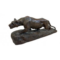 STATUE-PANTHER-BRONZE/BLACK