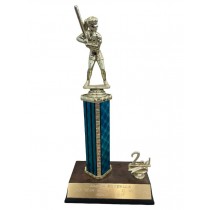 Trophy-Softball Female Blue Ba