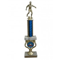Trophy Soccer Man Blue & Gold