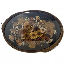 (85040109)SHADOWBOX |Floral |Black Background