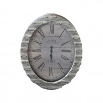 Large Weathered Oval Wall Clock