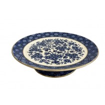 CAKE STAND-BLUETRANSFER-DOGWOOD