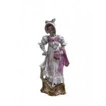 FIGURINE-Porcelain Victorian Lady