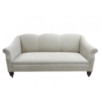 (40010363)SOFA-Off-White Vintage Designed Sofa on Castors
