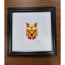 (8521PJ79) Chinese Dragon | In Black Museum Frame
