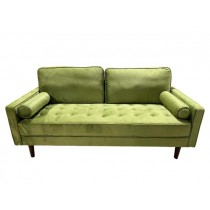 (40010365) Celery Green Velvet Sofa