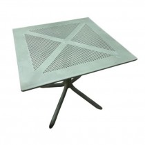 (40610000)Table-dining square pierced pattern top