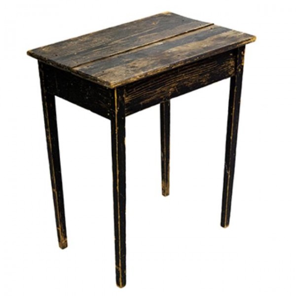 Black store distressed table