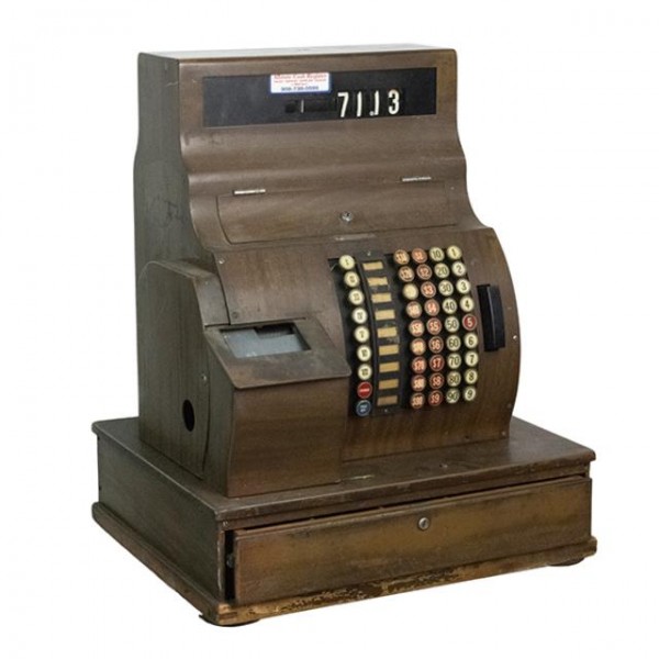 VINTAGE NATIONAL CASH REGISTER Circa 1930 s propNspoon