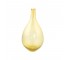 VASE-Translucent Orange Glass/Tear Drop Shape
