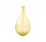 VASE-Translucent Orange Glass/Tear Drop Shape