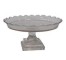 Pedstal cake stand/lid etched