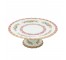 CAKE STAND-Bone China Pink & White W/Pink & Yellow Flowers