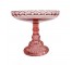 CAKE STAND-8.75DM-PNK-GLS-LOOPS