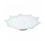 CAKE STAND-Milk Glass W/Detailed Edge