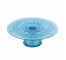 CAKE STAND-Blue Pressed Depression Glass