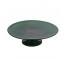 CAKE STAND-Dark Green Glass W/Trumpet Base