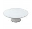 CAKE STAND-Cream Ceramic W/Edge Detailing