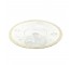 CAKE STAND-Etched Glass W/Gold Accents