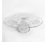 Clear Cake Stand with Floral D