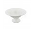 BOWL-White Glazed W/Pedestal Base