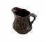 CREAMER-4.5"-BROWN GLAZE