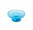 COMPOTE-Blue Carnival Glass