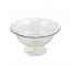 COMPOTE-Clear Etched Glass