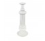 BOTTLE-Pressed Clear Glass W/Vertical Ribs