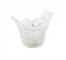 ICEBUCKET-Clear Cut Glass W/Handles