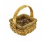 BASKET-Small Square Wicker W/Handle