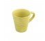 MUG-YELLOW RIDGED POTTERY