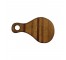 CUTTING BOARD-SMALL-WOOD-ROUND W|HANDLE