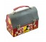 LUNCH BOX-Vintage/Metal/Painted Red Barn W/Farm Animals