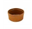 BOWL-Terracotta W/Vertical Ribs & Glazed Interior