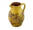 PITCHER-Yellow Glaze with Brown Swirls