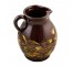 PITCHER-Brown W/Yellow Swirls