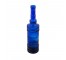 BOTTLE-Dark Blue Glass W/Ridged Detailing