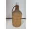 WINE BOTTLE-Vintage Jug W/Rattan Basket & Handle