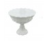 COMPOTE-Milk Glass W/Pedestal Base/Relief Grape Bunch Design