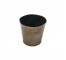 PLANTER-Copper Bucket Shape W/Relief of Branch W/Leaves