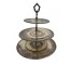 TRAY-SLVR-3TIERS-CURVED STEM D