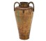 VASE-24"BRASS W/TWIST HANDLES