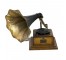 GRAMOPHONE-WOOD BASE-BLACK HOR