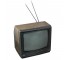 TELEVISION-Small W/Wood Laminate/Black & Silver Accents